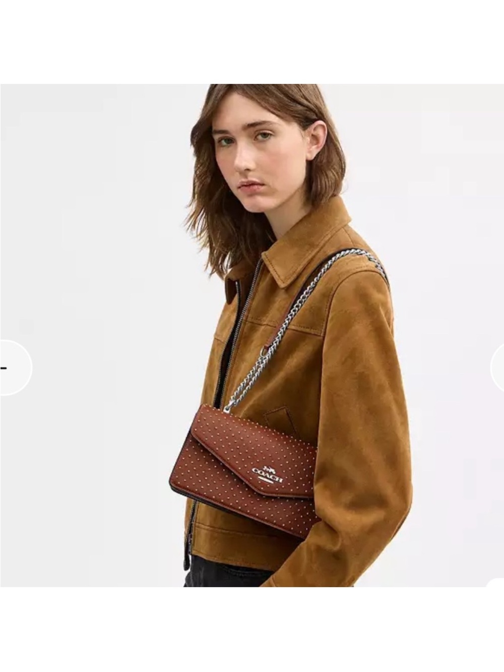 Coach Klare Envelope Crossbody Bag
With Rivets - Picture 16 of 16